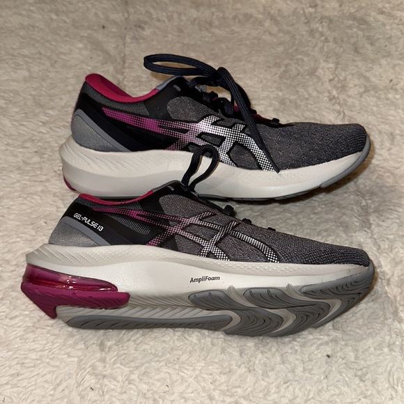 Asics Gel-Pulse 13 Ortholite Running Shoes Gray Pink Women’s 5 - Picture 3 of 8